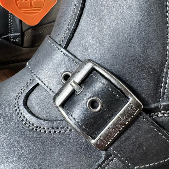 Timberland Earthkeepers 73182 Black Leather Engineer Harness Boots Men’s 10 NIB - Picture 7 of 12